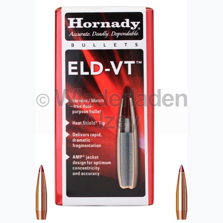 .224, 62 grain, Hornady Geschosse, ELD-VT, Art.-Nr.. 22762 und weitere